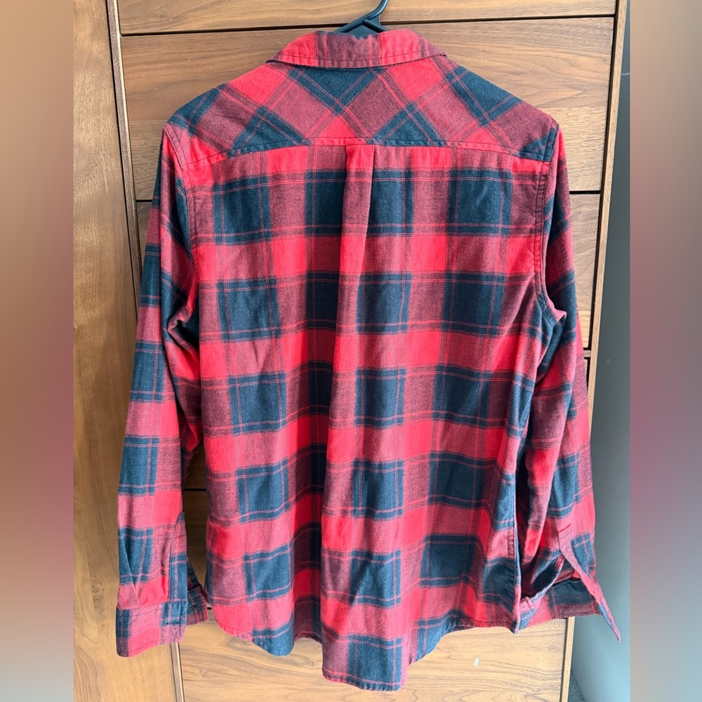 Weatherproof Red Black Plaid Long Sleeve Shirt L - Picture 5 of 9
